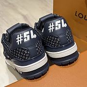 Colestore Louis Vuitton LV Trainer Sneaker Navy Blue Nanogram denim - 3