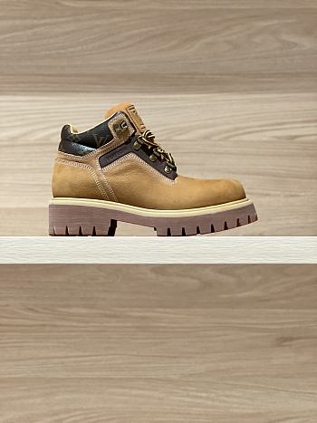 Colestore Louis Vuitton LV Remix Ankle Boot Beige Nubuck calf leather