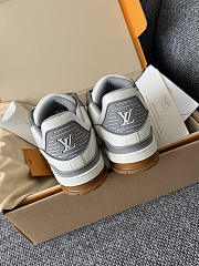 Colestore Louis Vuitton LV Trainer Sneaker White Plain calf leather/Monogram-embossed calf leather - 6
