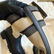Colestore Dior D-Major Boot Warm Taupe and Black Technical Fabric with Black Calfskin - 6