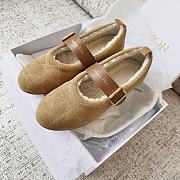 Coletsore Dior DiorAlps Dior Frost Ballet Flat Camel Cannage Suede - 2