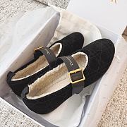 Coletsore Dior DiorAlps Dior Frost Ballet Flat Black Cannage Suede - 6