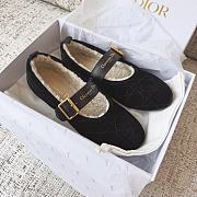Coletsore Dior DiorAlps Dior Frost Ballet Flat Black Cannage Suede - 3