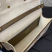 Colestore Valentino Garavani Locò Small Linen Shoulder Bag With Embroidery Natural/multicolor 20x11x5cm - 5