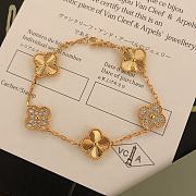 Colestore Van Cleef & Arpels Vintage Alhambra bracelet, 5 motifs yellow gold - 6