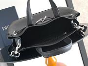 Colestore Dior Small Dior Normandie Tote Bag Black Grained Calfskin 38 x 29 x 16 cm - 6