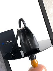 Colestore Dior Small Dior Normandie Tote Bag Black Grained Calfskin 38 x 29 x 16 cm - 5
