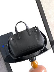 Colestore Dior Small Dior Normandie Tote Bag Black Grained Calfskin 38 x 29 x 16 cm - 3