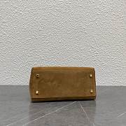 Colestore Celine Small Flair Bag in Suede Calfskin and Glossy Lambskin CAMEL / BLACK 24 x 12 x 9 CM - 4