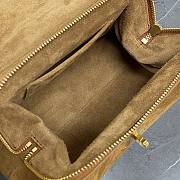 Colestore Celine Small Flair Bag in Suede Calfskin and Glossy Lambskin CAMEL / BLACK 24 x 12 x 9 CM - 3