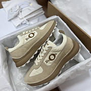 Colestore Dior Squash Sneaker Trench Suede Calfskin and White Technical Fabric - 4