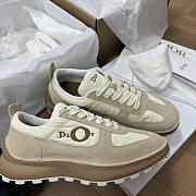 Colestore Dior Squash Sneaker Trench Suede Calfskin and White Technical Fabric - 3