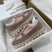 Colestore Dior Squash Sneaker Rose Tendre Suede Calfskin and Technical Fabric - 4
