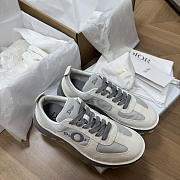 Colestore Dior Squash Sneaker Gray Suede Calfskin and Technical Fabric - 1