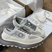 Colestore Dior Squash Sneaker Gray Suede Calfskin and Technical Fabric - 4