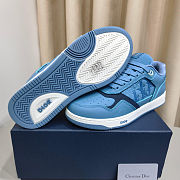 Colestore Dior B27 Uptown Low-Top Sneaker Light Blue Grained Calfskin and Light Blue Dior Gravity Grained Leather - 4