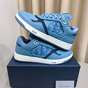 Colestore Dior B27 Uptown Low-Top Sneaker Light Blue Grained Calfskin and Light Blue Dior Gravity Grained Leather - 5