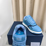Colestore Dior B27 Uptown Low-Top Sneaker Light Blue Grained Calfskin and Light Blue Dior Gravity Grained Leather - 2