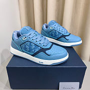 Colestore Dior B27 Uptown Low-Top Sneaker Light Blue Grained Calfskin and Light Blue Dior Gravity Grained Leather - 3