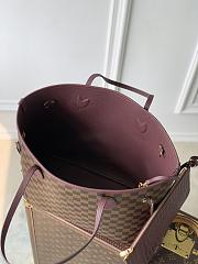 Colestore Louis Vuitton Neverfull Inside Out MM Damier Ebène / Monogram Rouge 47 x 28 x 14 cm - 3