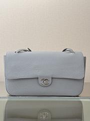 	 Colestore Chanel Fall Winter 2026 Maxi bag with flap Grained calfskin and Silver metal Grey 19.5 x 32 x 10cm - 6