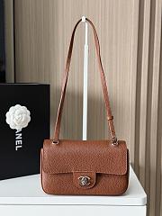 	 Colestore Chanel FALL WINTER 2026 PRE-COLLECTION MINI FLAP BAG Grained Calfskin & Gold/Sliver-Tone Metal Camel 13 x 20 x 6cm - 2