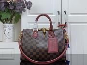 Colestore Louis Vuitton Speedy Soft 25 Damier Ebène / Monogram Rouge 25 x 19 x 15 cm - 1