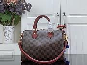 Colestore Louis Vuitton Speedy Soft 25 Damier Ebène / Monogram Rouge 25 x 19 x 15 cm - 4
