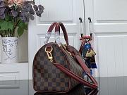Colestore Louis Vuitton Speedy Soft 25 Damier Ebène / Monogram Rouge 25 x 19 x 15 cm - 3