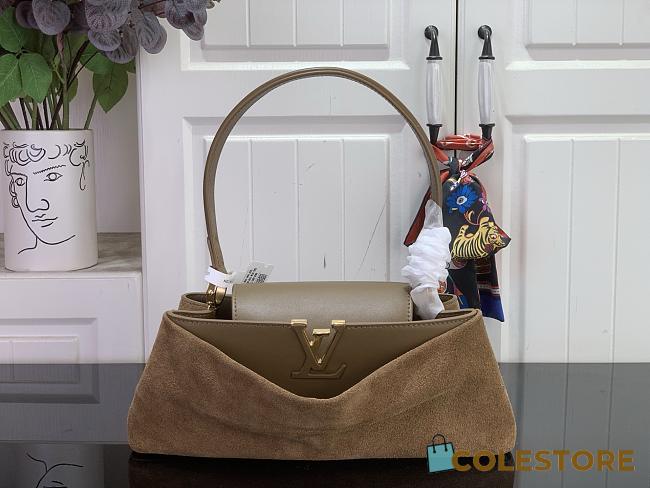 Colestore Louis Vuitton Capucines Edito Mocha Suede leather 33 x 12 x 8.5 cm  - 1