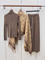 Colestore Hermes Wool Knit Set Brown - 2