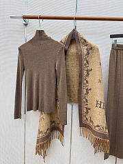 Colestore Hermes Wool Knit Set Brown - 4