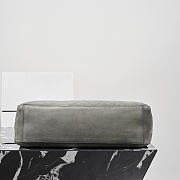 	 Colestore Chanel Fall Winter 2026 Pre-Collection Maxi Flap bag Suede Calfskin & Gold-Tone Metal Dark Gray 26 x 38.5 x 11cm - 6