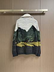 Colestore Louis Vuitton Jacquard Zippered Turtleneck Cardigan - 6
