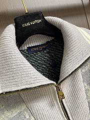 Colestore Louis Vuitton Jacquard Zippered Turtleneck Cardigan - 5