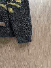 Colestore Louis Vuitton Jacquard Zippered Turtleneck Cardigan - 3