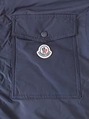 Colestore  Moncler Navy Blue Cotton Blend Gabardine Shirt Jacket - 2