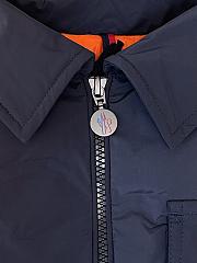 Colestore  Moncler Navy Blue Cotton Blend Gabardine Shirt Jacket - 4
