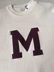Colestore  Moncler White Ivory Monogram Cotton Blend Jumper - 6