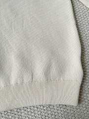 Colestore  Moncler White Ivory Monogram Cotton Blend Jumper - 5