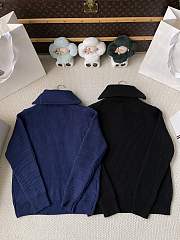 Colestore  Moncler Logo Rib Wool Turtleneck Cobalt Blue/Black - 6