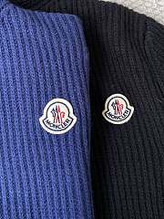 Colestore  Moncler Logo Rib Wool Turtleneck Cobalt Blue/Black - 3