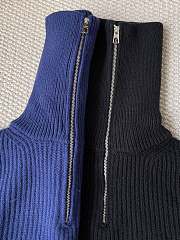 Colestore  Moncler Logo Rib Wool Turtleneck Cobalt Blue/Black - 2