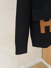 Colestore Hermes Wool Knit Jacket Black - 4