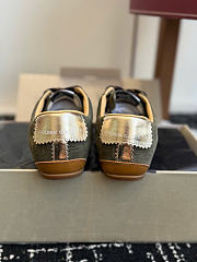 Colestore  Golden Goose True-Star in olive suede with gold star - 5