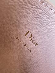 Colestore Dior Qixi Lady Dior Freesia Card Holder Two-Tone Latte and Ballet Pink Cannage Lambskin 10.5 x 8 x 0.5 cm - 3