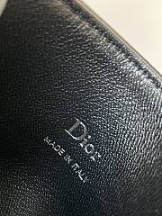 Colestore Dior Qixi Lady Dior Freesia Card Holder Two-Tone Latte and Black Cannage Lambskin 10.5 x 8 x 0.5 cm - 5