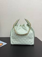 Colestore Chanel 25 Medium Handbag Grained Calfskin & Gold-Tone Metal Light Green 40x30x15cm - 4