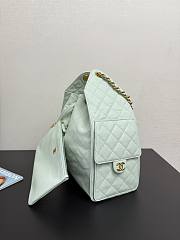 Colestore Chanel 25 Medium Handbag Grained Calfskin & Gold-Tone Metal Light Green 40x30x15cm - 2