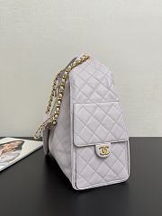 Colestore Chanel 25 Medium Handbag Grained Calfskin & Gold-Tone Metal Light Purple 40x30x15cm - 6